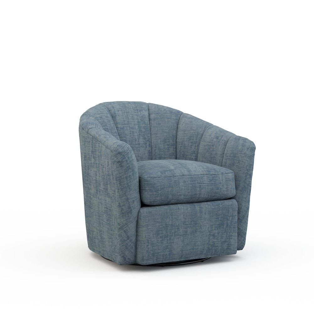 Lillian August - Noah Chair in Castine-Slate - LA4114C-Castine-Slate view 1