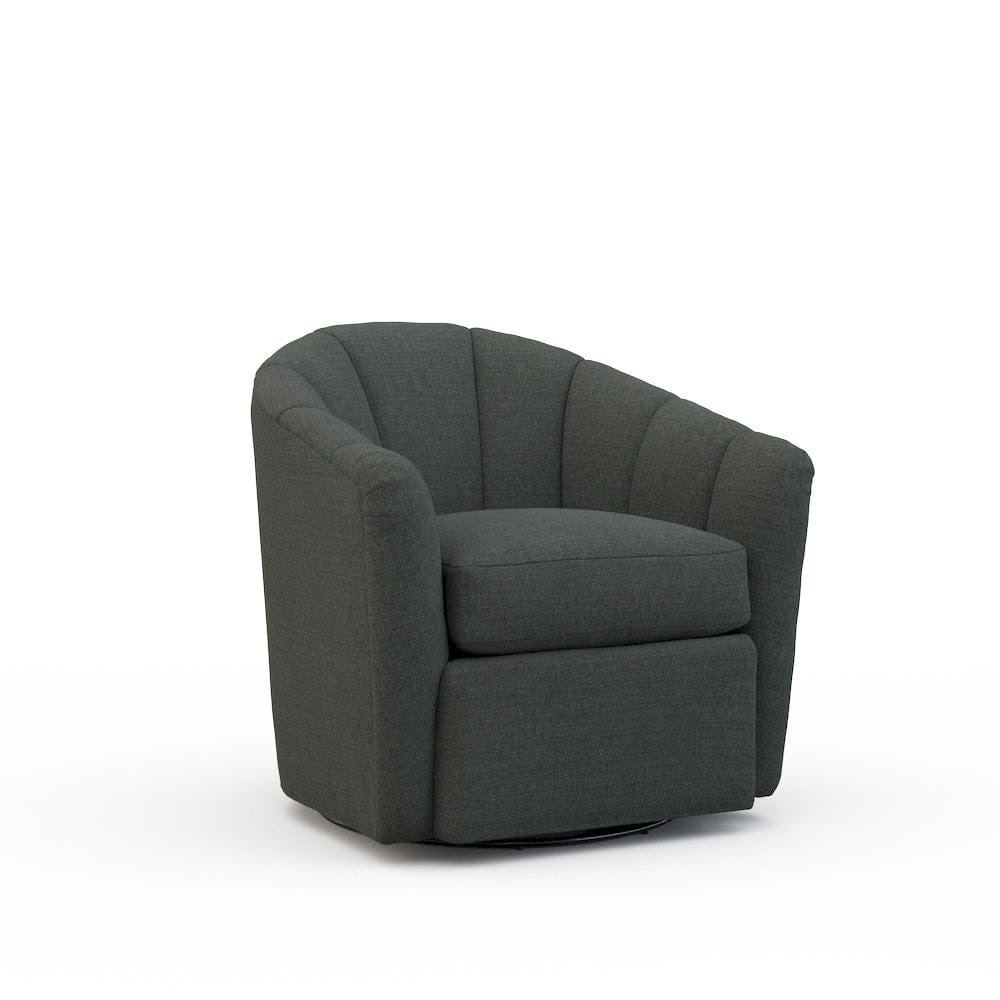 Lillian August - Noah Chair in Cristo-Charcoal - LA4114C-Cristo-Charcoal view 1