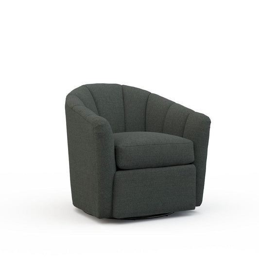 Lillian August - Noah Chair in Cristo-Charcoal - LA4114C-Cristo-Charcoal view 1
