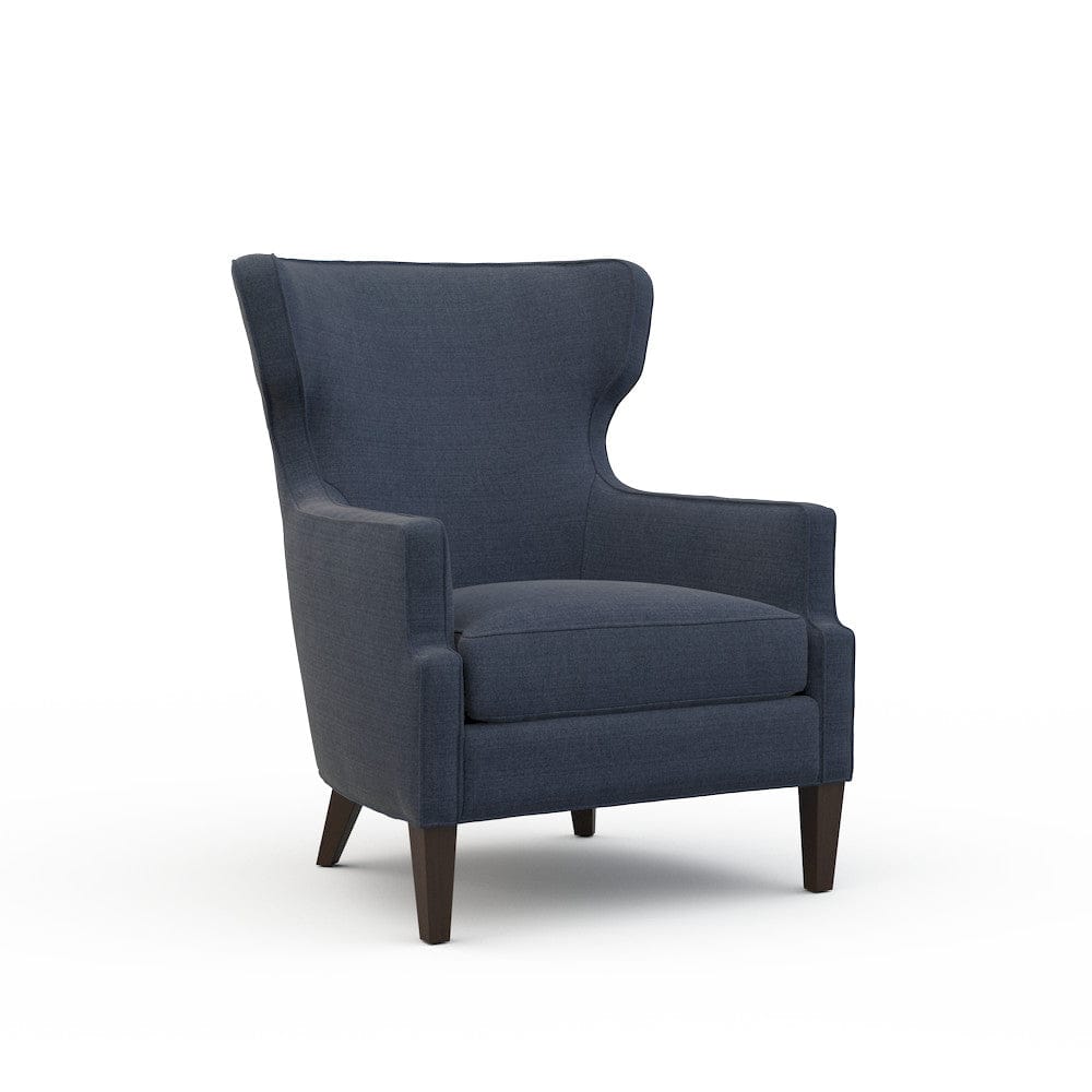 Lillian August - Paolo Chair in Cristo-Blue - U123-C1-Cristo-Blue view 1