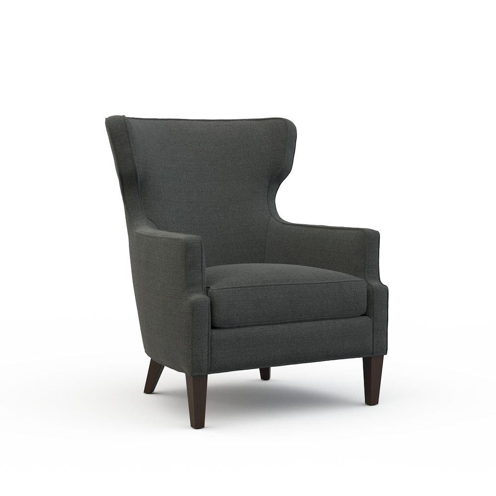 Lillian August - Paolo Chair in Cristo-Charcoal - U123-C1-Cristo-Charcoal view 1