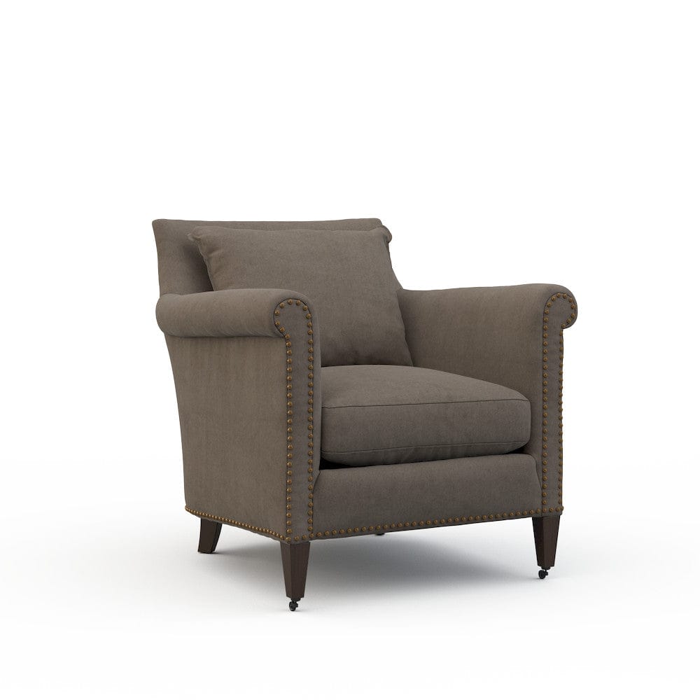 Lillian August - Paris Chair in Limestone-Charcoal - LA7116C-Limestone-Charcoal view 1
