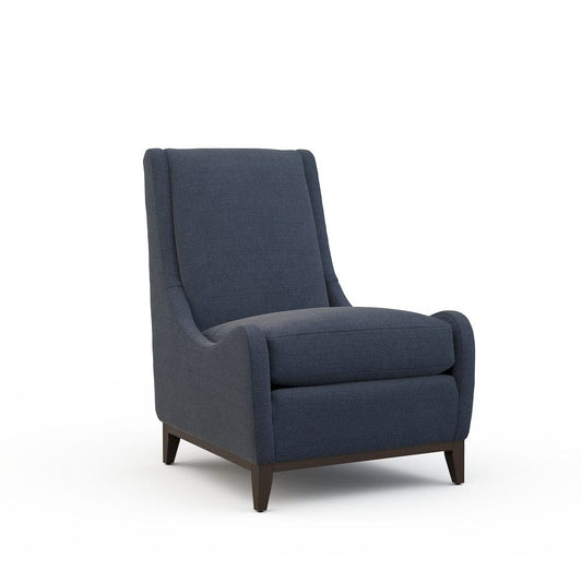 Lillian August - Pierre Armless Chair in Cristo-Blue - LA3127AC-Cristo-Blue view 1