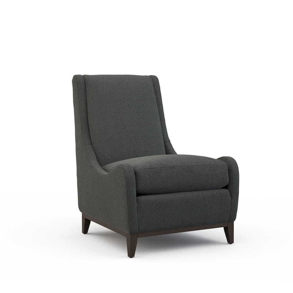 Lillian August - Pierre Armless Chair in Cristo-Charcoal - LA3127AC-Cristo-Charcoal view 1