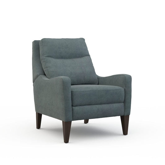 Lillian August - Ponti Recliner in Limestone-Blue - U667-C1-Limestone-Blue view 1