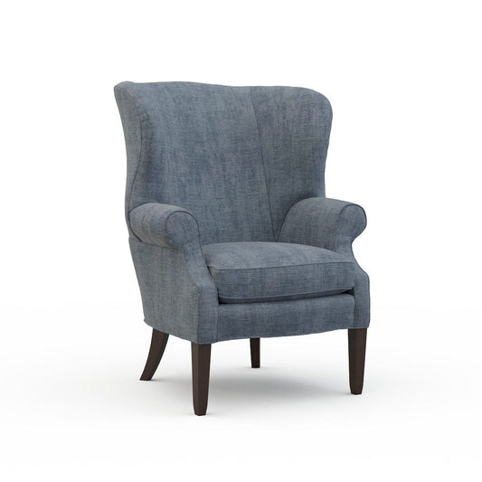 Lillian August - Preston Chair in Castine-Slate - LA4046C-Castine-Slate view 1