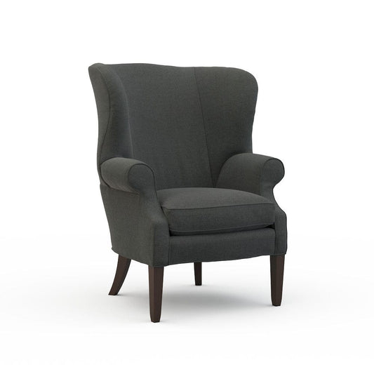 Lillian August - Preston Chair in Cristo-Charcoal - LA4046C-Cristo-Charcoal view 1