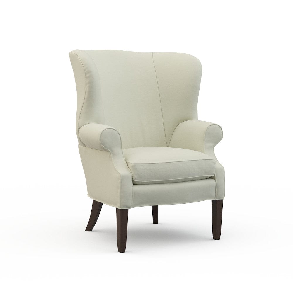 Lillian August - Preston Chair in Heather-White - LA4046C-Heather-White view 1