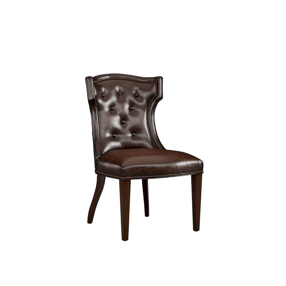 Lillian August - Quinn Armless Chair in Sauvage-Pecan-White - LL3106AC-Sauvage-Pecan-White view 1