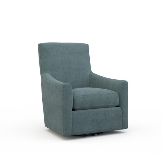 Lillian August - Spencer Swivel Chair in Limestone-Blue - U161-C3-Limestone-Blue view 1