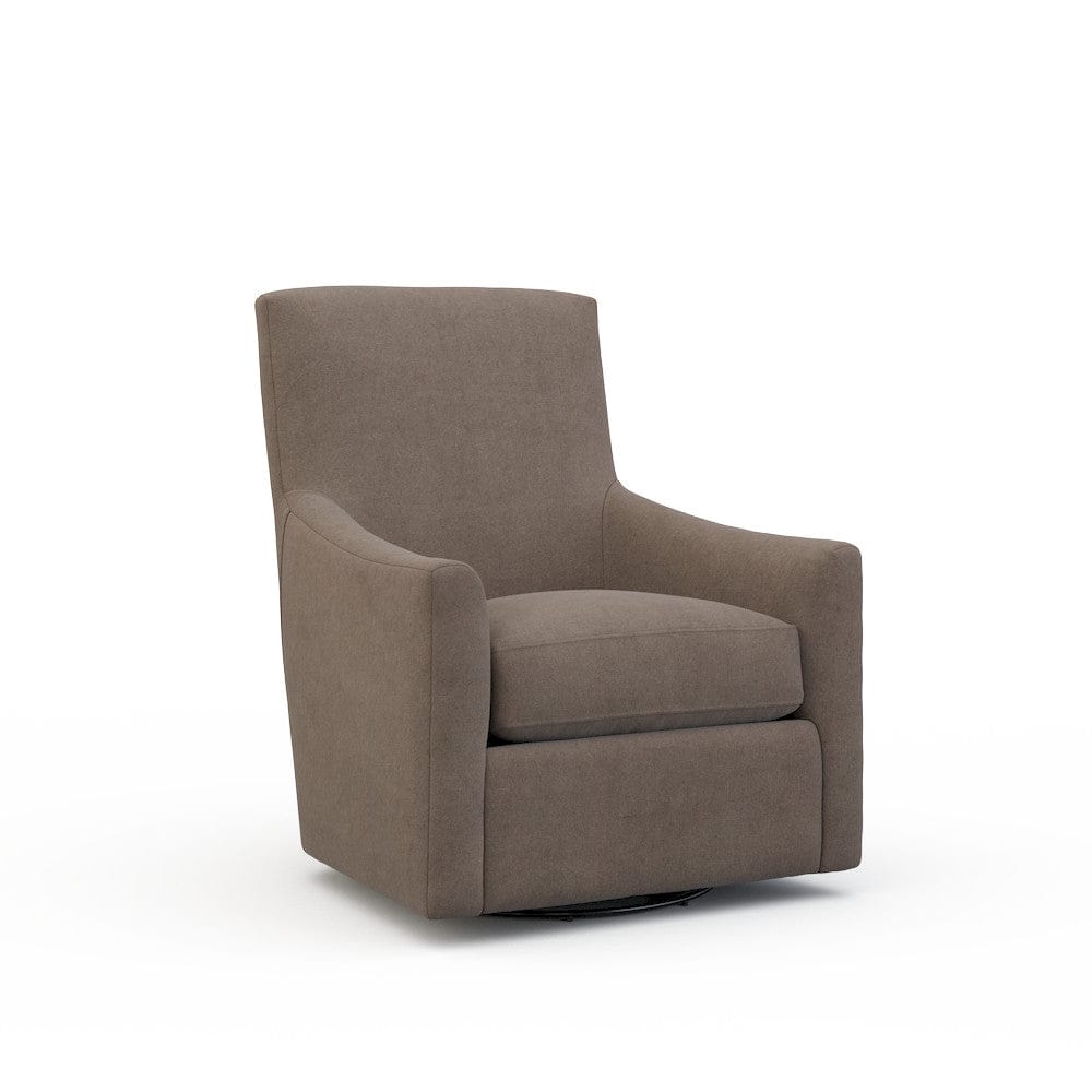 Lillian August - Spencer Swivel Chair in Limestone-Charcoal - U161-C3-Limestone-Charcoal view 1