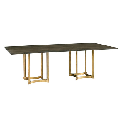 Lillian August - Stella Gold Rectangular Double Pedestal Dining Table - LW10012G_LW10050-A2 view 1