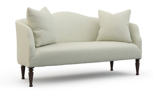 Lillian August - Stevie Settee in Heather-White - LA5105L-Heather-White view 1