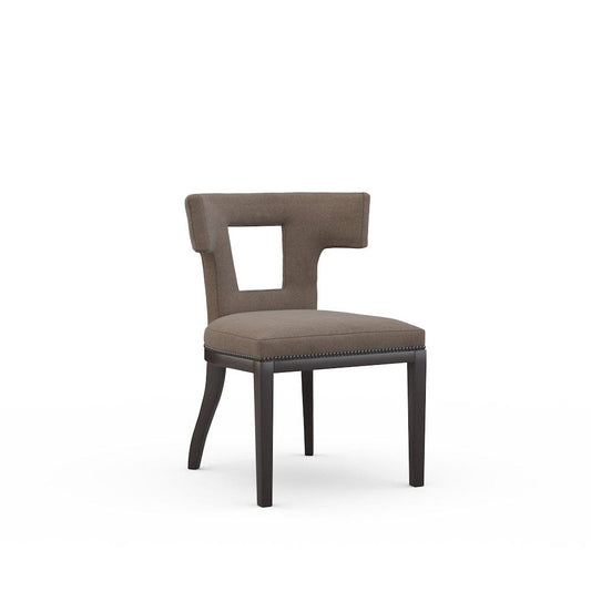 Lillian August - Thanos Chair in Limestone-Charcoal - LA3107AC-Limestone-Charcoal view 1