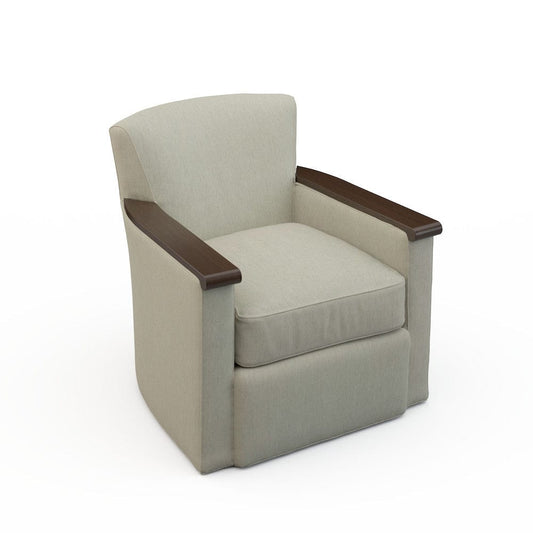 Lillian August - Wesley Swivel Chair in Nomad-Natural - LA7158C-Nomad-Natural view 1
