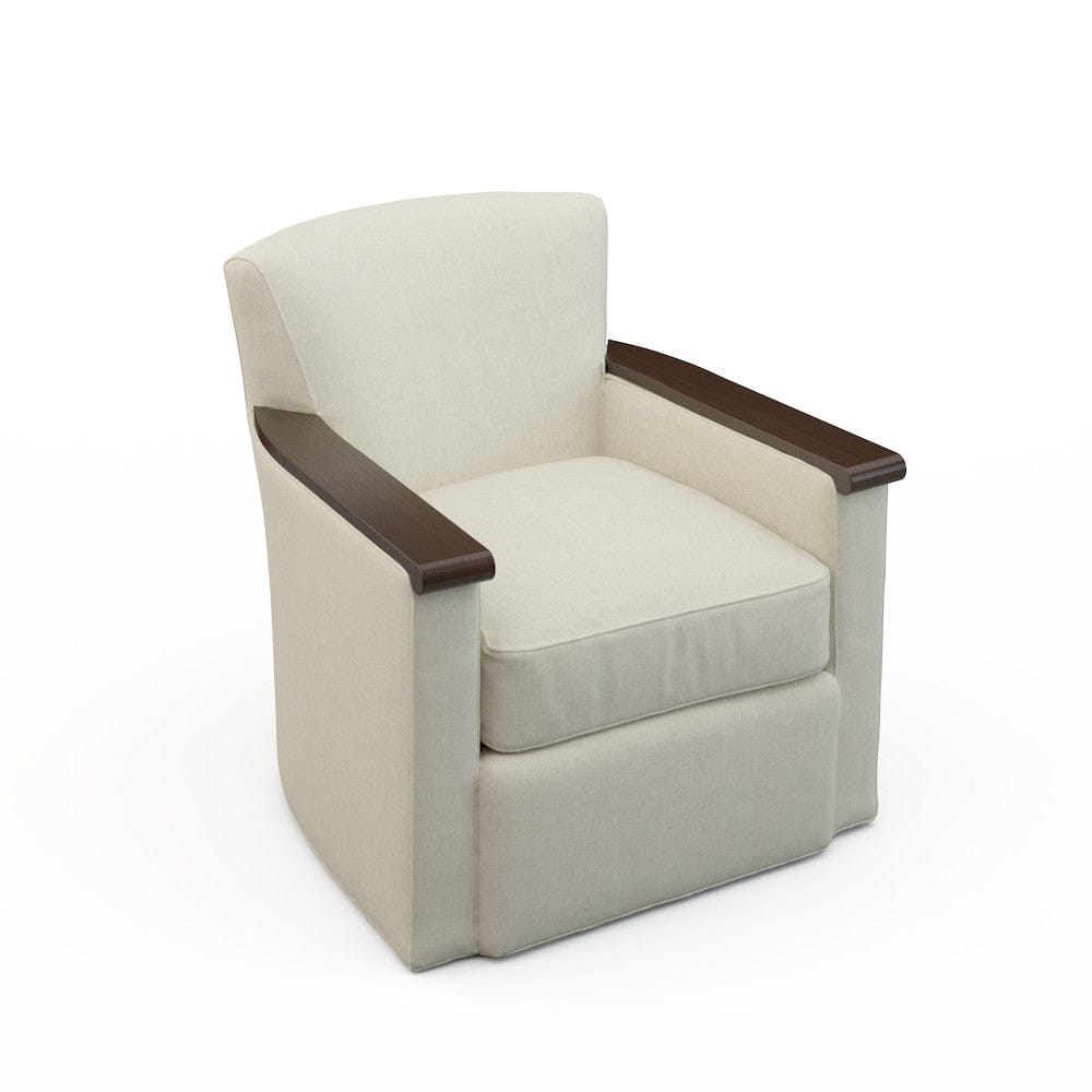 Lillian August - Wesley Swivel Chair in Rayburn-Oatmeal - LA7158C-Rayburn-Oatmeal view 1