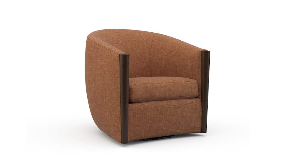 Lillian August - Wilson Swivel Chair in Crystal-Orange - LA4127C-Crystal-Orange view 1