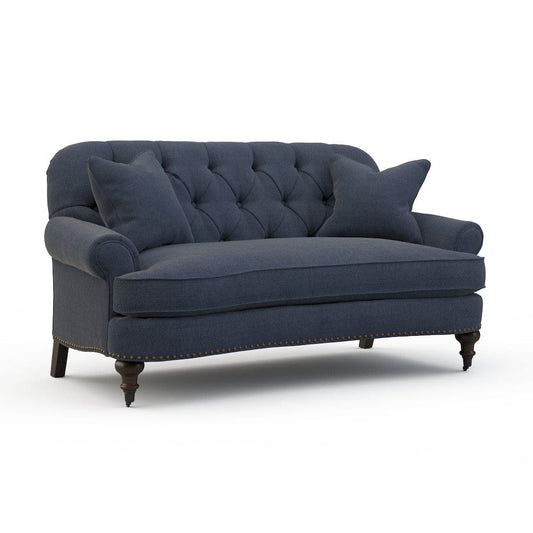 Lillian August - Wyatt Sofa in Cristo-Blue - LA7012S-Cristo-Blue view 1