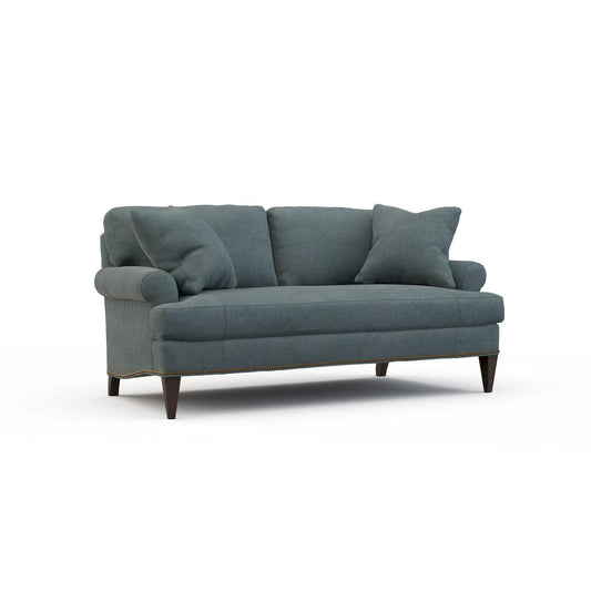 Lillian August - Yates Mid Sofa in Limestone-Blue - LA7119M-Limestone-Blue view 1