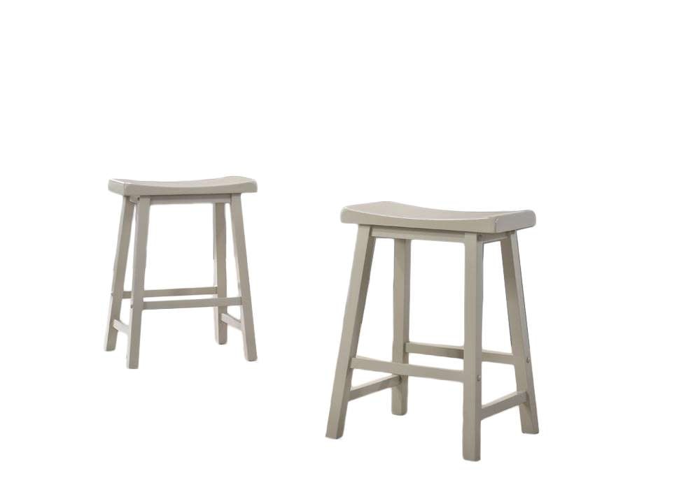 Lilola Home - Alonzo Light Gray Small Space Counter Height Dining Table with Cabinet, Drawer, and 2 Ergonomic Counter Stools - 30500-SET veiw 6