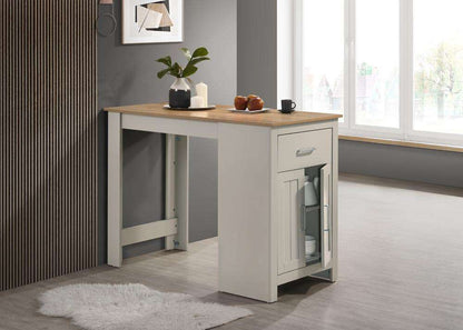 Lilola Home - Alonzo Light Gray Small Space Counter Height Dining Table with Cabinet and Drawer Storage - 30500 veiw 1