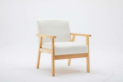 Lilola Home - Bahamas Beige Linen Fabric Chair - 88873BE-C veiw 1