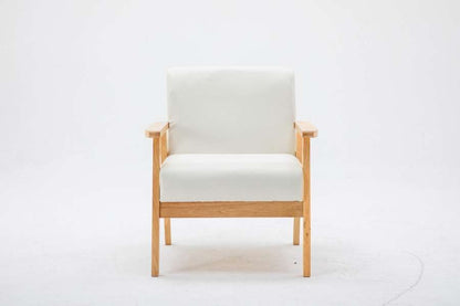 Lilola Home - Bahamas Beige Linen Fabric Chair - 88873BE-C veiw 2