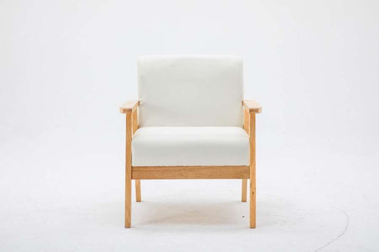 Lilola Home - Bahamas Beige Linen Fabric Chair - 88873BE-C veiw 2