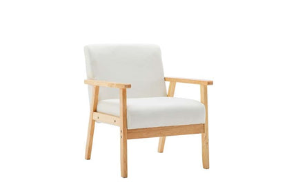 Lilola Home - Bahamas Beige Linen Sofa and Chair Set with 2 Throw Pillows - 87827-SC veiw 3