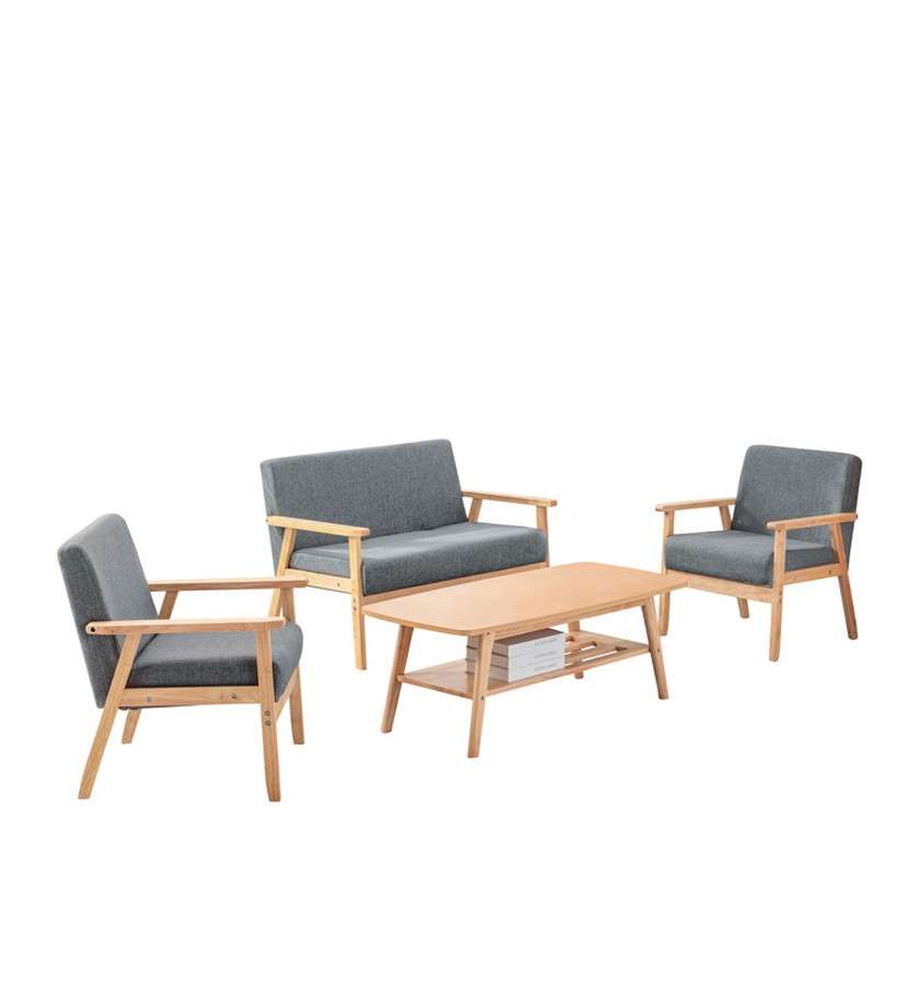 Lilola Home - Bahamas Coffee Table Loveseat and 2 Chair Set - 88873-TLCC veiw 1
