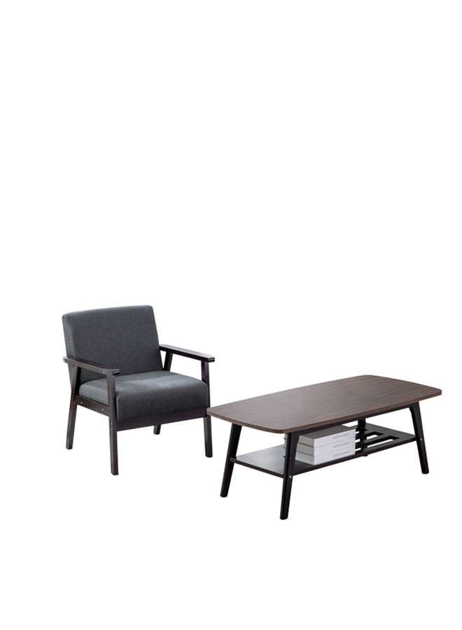 Lilola Home - Bahamas Espresso Coffee Table and Chair Set - 88873EO-TC veiw 2