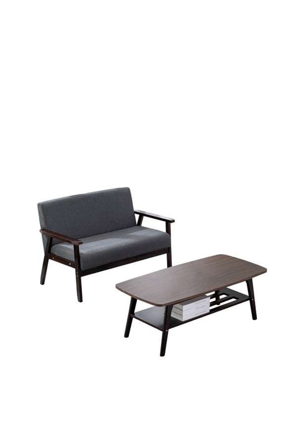 Lilola Home - Bahamas Espresso Coffee Table and Loveseat Set - 88873EO-TL veiw 1