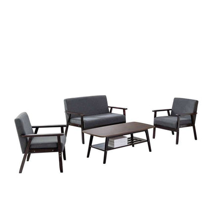 Lilola Home - Bahamas Espresso Coffee Table Loveseat and 2 Chair Set - 88873EO-TLCC veiw 1
