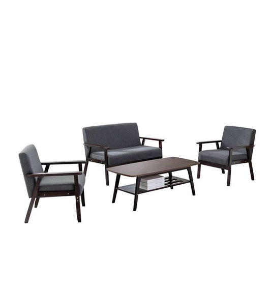 Lilola Home - Bahamas Espresso Coffee Table Loveseat and 2 Chair Set - 88873EO-TLCC veiw 1