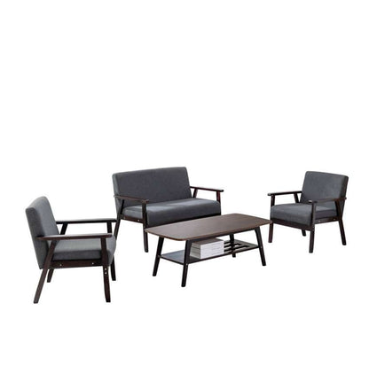 Lilola Home - Bahamas Espresso Coffee Table Loveseat and 2 Chair Set - 88873EO-TLCC veiw 2