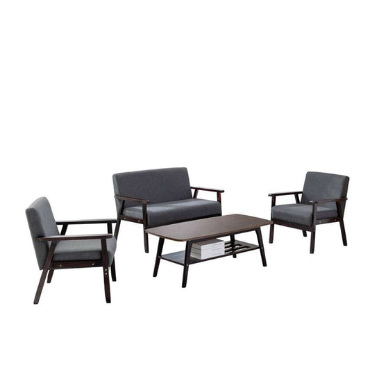 Lilola Home - Bahamas Espresso Coffee Table Loveseat and 2 Chair Set - 88873EO-TLCC veiw 2