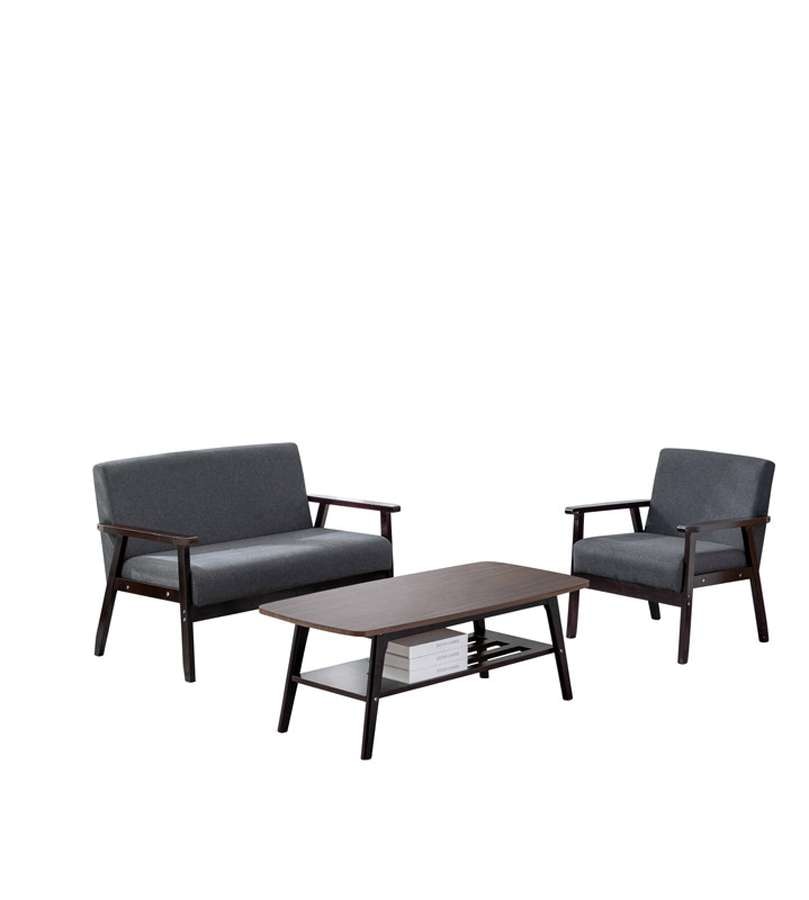 Lilola Home - Bahamas Espresso Coffee Table Loveseat Chair Set - 88873EO-TLC veiw 2