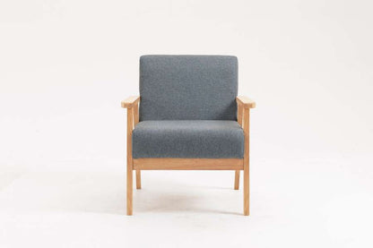 Lilola Home - Bahamas Gray Linen Fabric Chair - 88873-C veiw 2