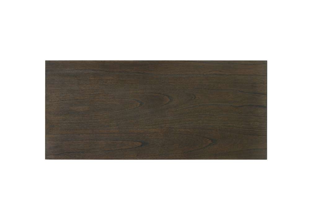 Lilola Home Bistro Vintage Walnut 72in Wide Contemporary Rectangle Dining Table with 16in Wide Extension Leaf - 30002-1 veiw 4