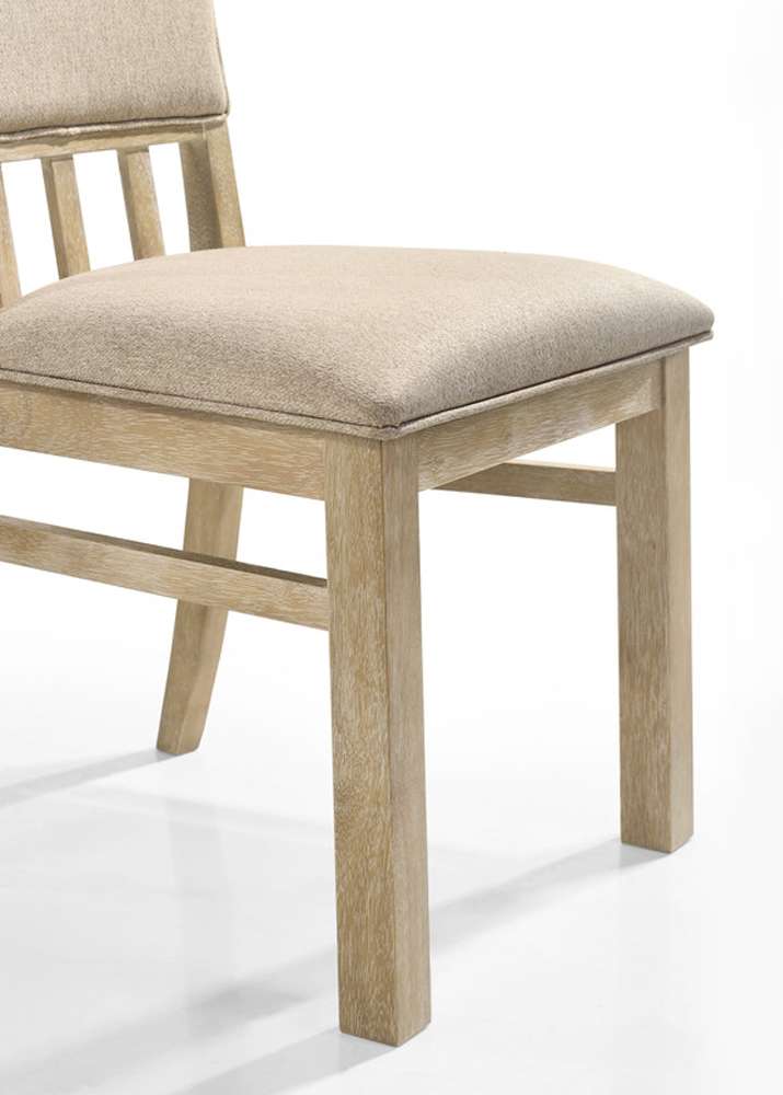Lilola Home Brutus (Set of 2) Reclaimed Wheat 19in Wide Contemporary Fabric Dining Chair - 30000-C veiw 5