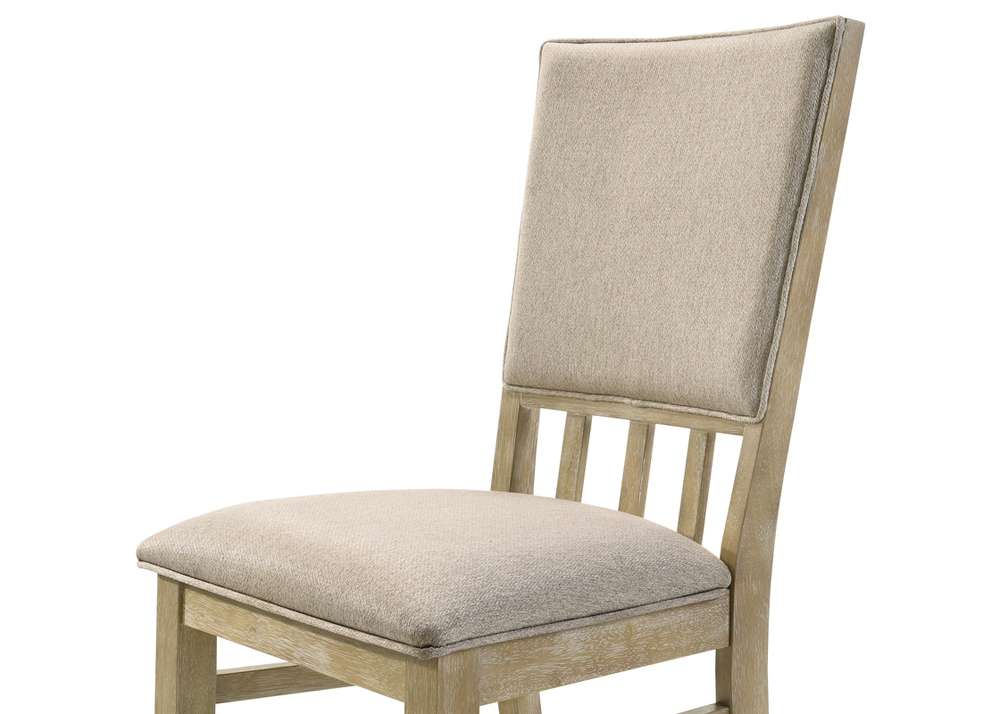 Lilola Home Brutus (Set of 2) Reclaimed Wheat 19in Wide Contemporary Fabric Dining Chair - 30000-C veiw 6