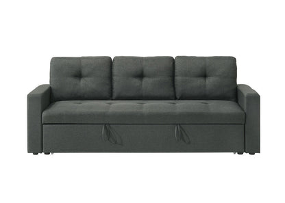Lilola Home - Burleigh 83.5inW Dark Gray Fabric Sleeper Sofa with Tufted Cushions in Dark Gray - 81421 veiw 4