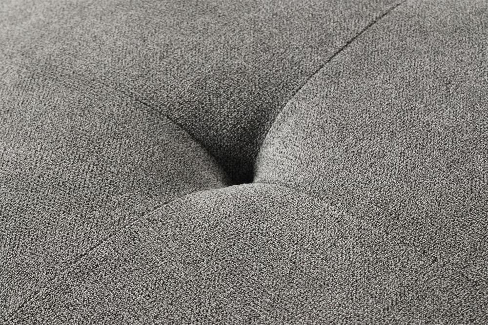 Lilola Home - Callaway 34.5inW Gray Chenille Chair with Throw Pillow-89114-C veiw 2
