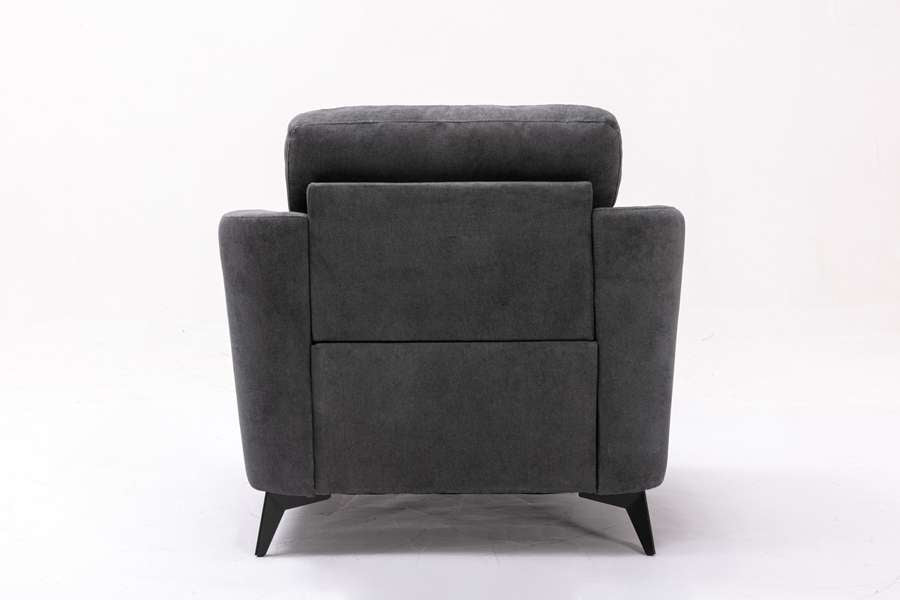 Lilola Home - Callie Gray Velvet Fabric Chair - 89727-C veiw 2