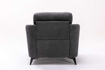 Lilola Home - Callie Gray Velvet Fabric Chair - 89727-C veiw 2