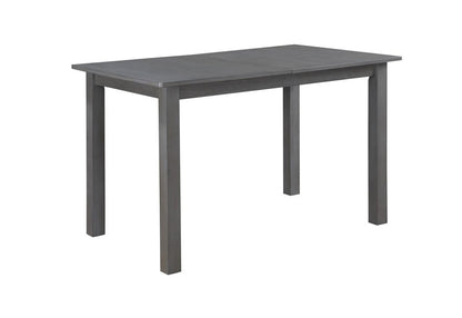 Lilola Home - Carlisle Gray 59.5inW Finish Extendable Wood Dining Table-30537-T veiw 1