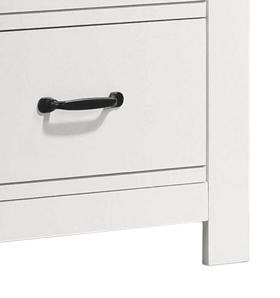 Lilola Home - Cassini White 2-Drawer Nightstand Bedside Table - 58901NS veiw 4