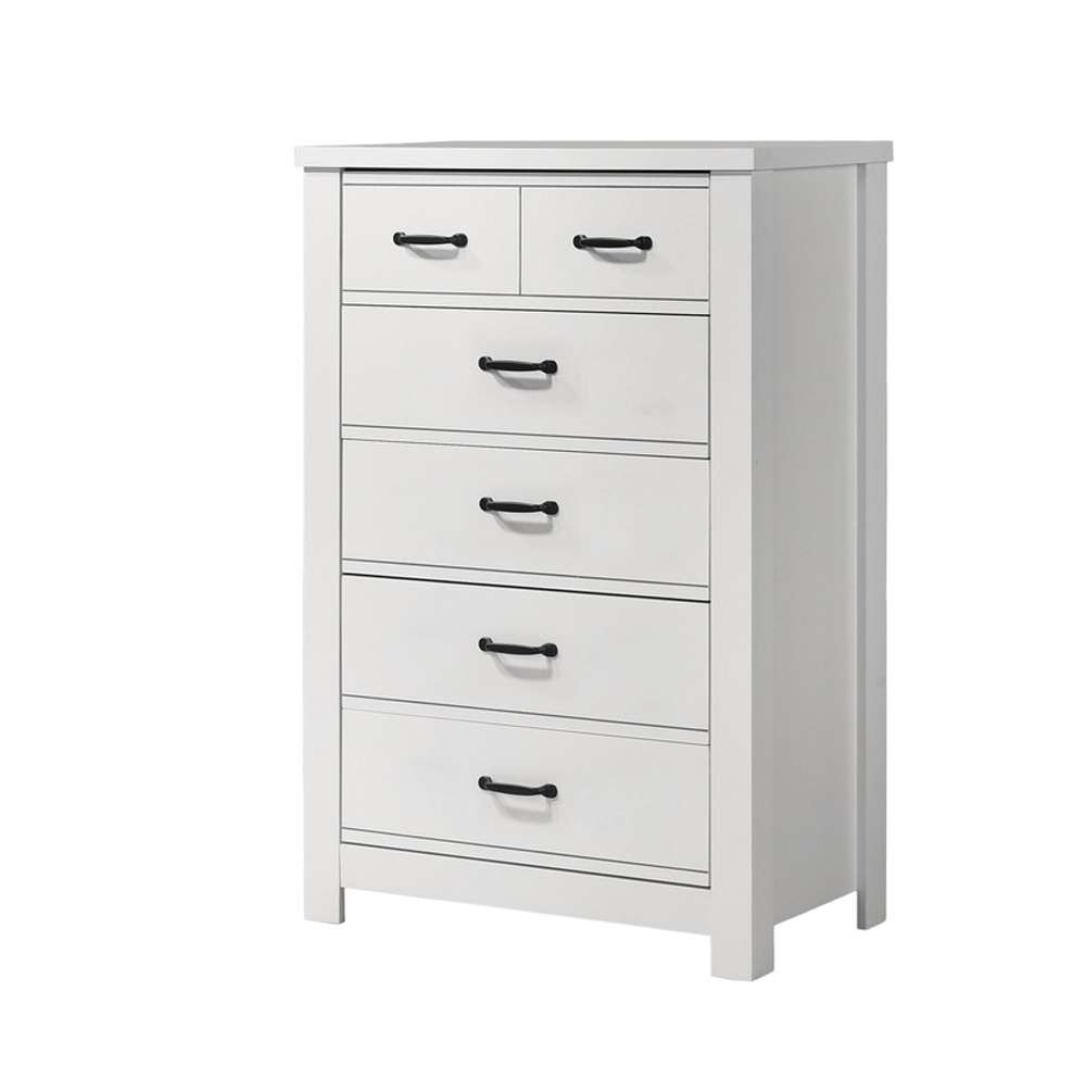Lilola Home - Cassini White 5-Drawer Chest - 58901CH veiw 2