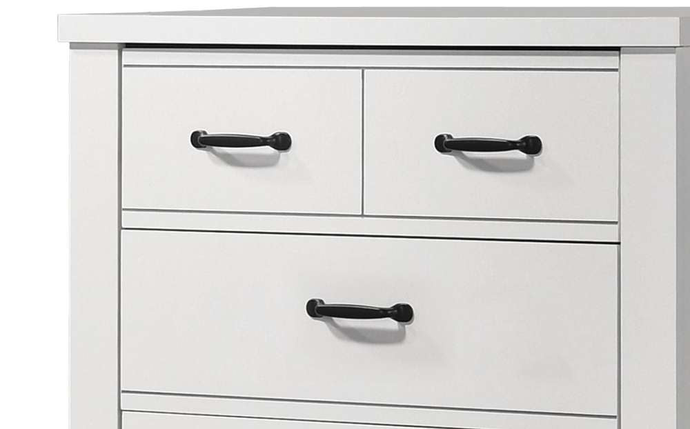Lilola Home - Cassini White 5-Drawer Chest - 58901CH veiw 3