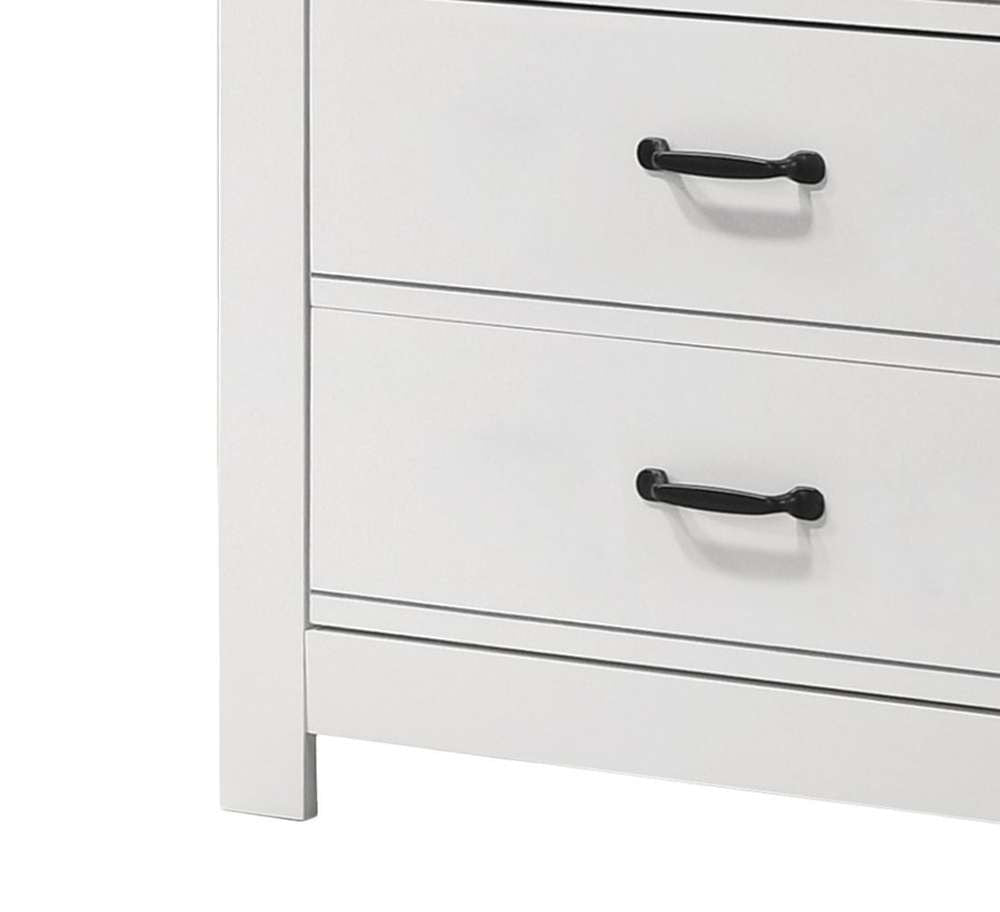 Lilola Home - Cassini White 5-Drawer Chest - 58901CH veiw 4